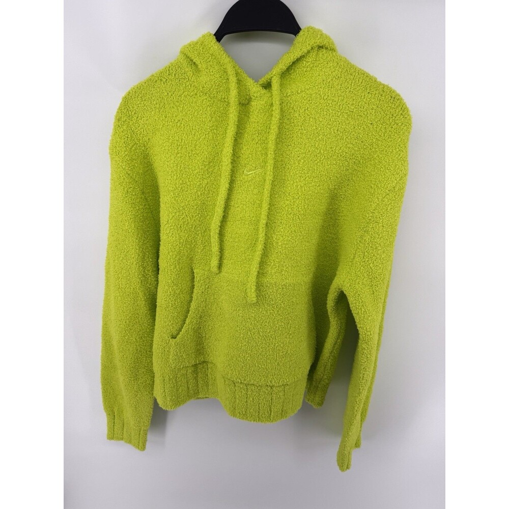 Nike Phoenix Cozy Knit Boucle Hoodie Green Women’s Size Small S HV2768-389 NWT